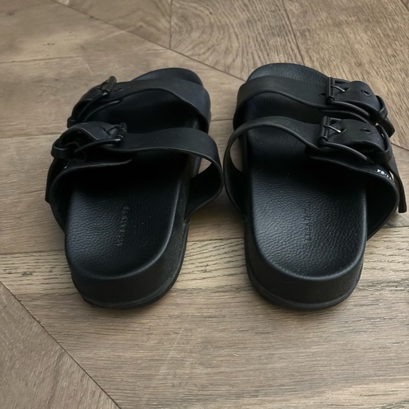 All Saints Sian Leather Buckle Sandals - Picture 3 of 5